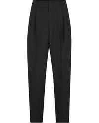 Saint Laurent - Slim-Fit Wool Trousers - Lyst