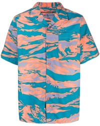 Maharishi - Graphic-print Camp-collar Shirt - Lyst