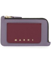 Marni - Porte-Cartes Coffre En Saffiano-Cuir - Lyst