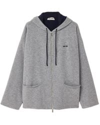 Miu Miu - Cashmere Cardigan Hoodie - Lyst