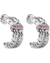 Officina Bernardi - 18Kt Ophidia Ruby Hoop Earrings - Lyst