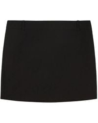 Patrizia Pepe - Logo-Plaque Belt-Loop Mini Skirt - Lyst