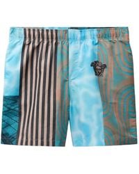 Versace - Printed Boardshorts - Lyst