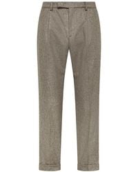 Cruna - Tortona Pleated Turn-Up Trousers - Lyst