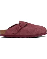 Birkenstock - Boston Mules aus Wildleder - Lyst