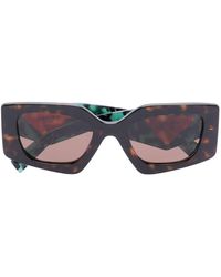 Prada - Temple Tortoiseshell-effect Sunglasses - Lyst