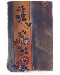 Faliero Sarti - Écharpe Frangée À Fleurs - Lyst