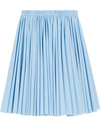 Ami Paris - Cotton Midi Corolla Skirt - Lyst