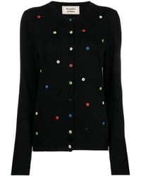 ALESSANDRO ENRIQUEZ - Button-embellished Wool-blend Cardigan - Lyst