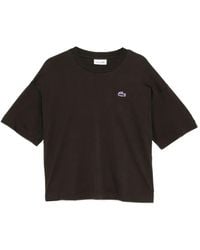 Lacoste - Logo-Patched Crew Neck T-Shirt - Lyst