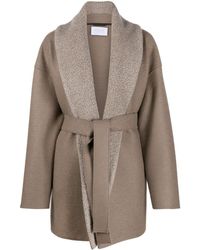 Harris Wharf London Manteau à taille ceinturée - Multicolore