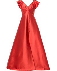 Sachin & Babi Avondjurk Met Empire Taille - Oranje