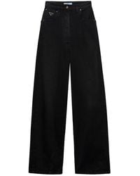 Prada - Jeans Met Wijde Pijpen - Lyst