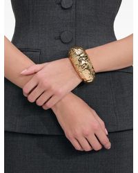 Self-Portrait - Hammered Cuff Bracelet - Lyst