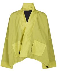 KIMO NO-RAIN - Crinkled Shawl-Collar Jacket - Lyst