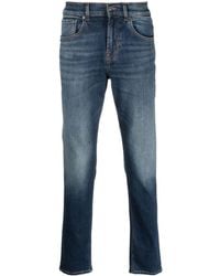 7 For All Mankind - Halbhohe Tapered-Hose - Lyst