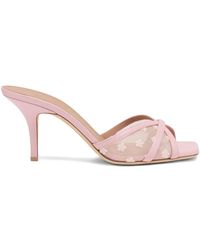 Malone Souliers - Perla Floral-Embroidered Sandals - Lyst