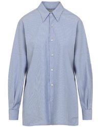 Maison Margiela - Striped Long-Sleeved Shirt - Lyst