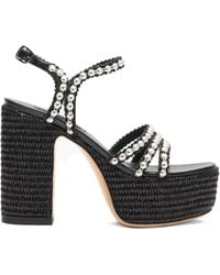 Casadei - 120Mm Isa Studsway Sandals - Lyst