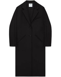 Courreges - Cocoon ロゴ コート - Lyst
