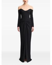 Gemy Maalouf - Off-Shoulder Draped Maxi Dress - Lyst