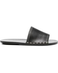 TOTEME - Studded Contrast-Stitch Sandals - Lyst