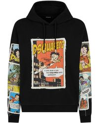 DSquared² - Hoodie mit Betty-Boop-Applikation - Lyst
