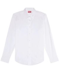 DIESEL - S-Benny-Cl Logo-Embroidered Shirt - Lyst