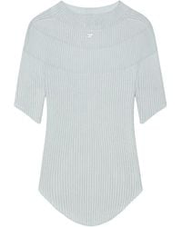 Courreges - ショートスリーブ リブトップ - Lyst