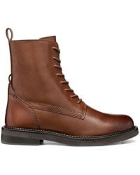 Geox - Serilda Leather Ankle Boots - Lyst