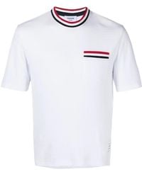 Thom Browne - Rwb Cotton T-Shirt - Lyst