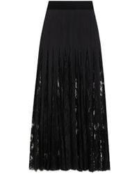 Dolce & Gabbana - Chantilly-Lace Midi Skirt - Lyst
