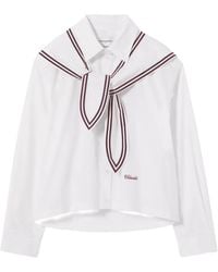 Claudie Pierlot - Cotton Poplin Shirt - Lyst