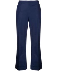 Aspesi - Cropped Flared Trousers - Lyst