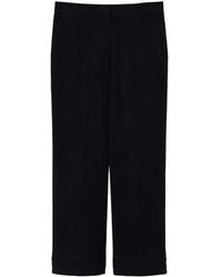 Twinset - Embroidered Straight-Leg Trousers - Lyst
