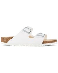 Birkenstock Claquettes à détail de boucles - Blanc