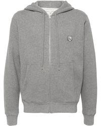 Maison Kitsuné - Bold Fox Head Patch Comfort Zipped Hoodie - Lyst