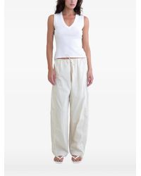 Belle Anna - Broderie Anglaise V-Neck Tank Top - Lyst