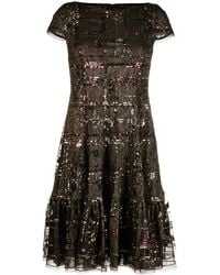 Talbot Runhof - Sequin-Embellished Metallic Dress - Lyst