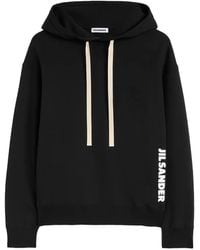 Jil Sander - Cotton Terry Hoodie - Lyst