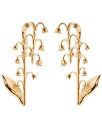 Oscar de la Renta - Floral Drop Earrings - Lyst