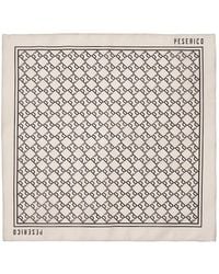 Peserico - Monogram-Print Pocket Square - Lyst