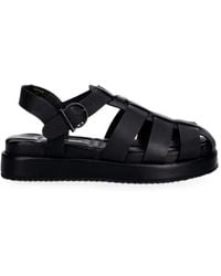 Barbour - Hindburn Buckle-Fastening Flat Sandals - Lyst
