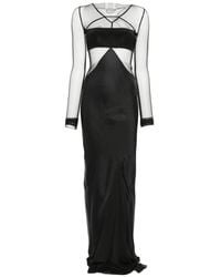Rick Owens - Combo Long-Sleeve Maxi Dress - Lyst