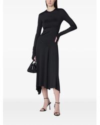 Victoria Beckham - Jupe Mi-Longue À Design Asymétrique - Lyst