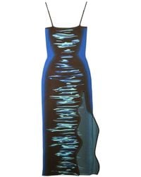 Ph5 - Iris Wavy-Slit Maxi Dress - Lyst