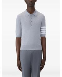 Thom Browne - Fine Merino Wool 4-Bar Polo - Lyst