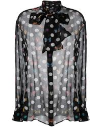 Versace - Heritage Butterflies & Ladybugs Polka Dot Shirt, Blouse - Lyst