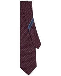 Ferragamo - Gancini Silk Jacquard Tie - Lyst
