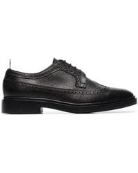 Thom Browne - Richelieus noirs Classic Longwing - Lyst